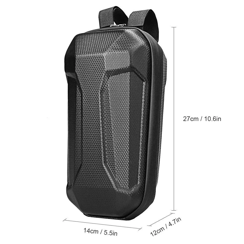 1.5L/4L Scooter Handlebar Bag Waterproof Hard Shell Bicycle Rack Backpack EVA E-Bike Storage Bag Folding Bike Electric Scooter