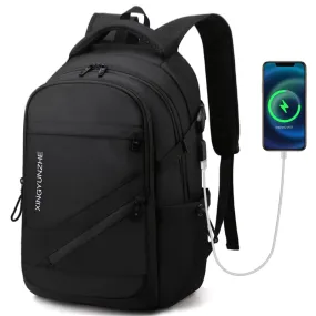 19 Inch Travel Laptop Backpack, Anti-Theft Slim & Durable with USB Charging Port, Water Resistant