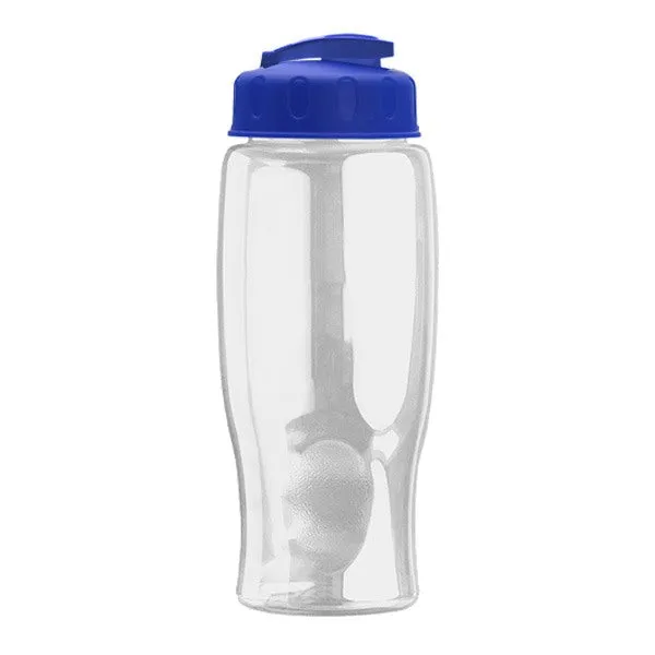 27 Oz. Poly-Pure Transparent Bottle - Flip Lid (Q143722)