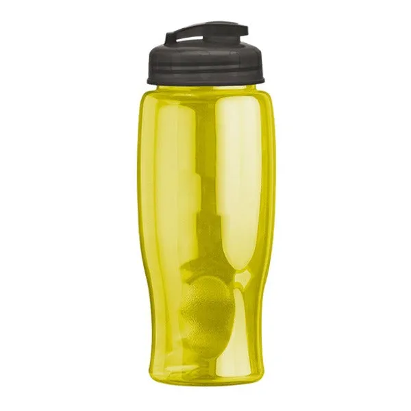 27 Oz. Poly-Pure Transparent Bottle - Flip Lid (Q143722)