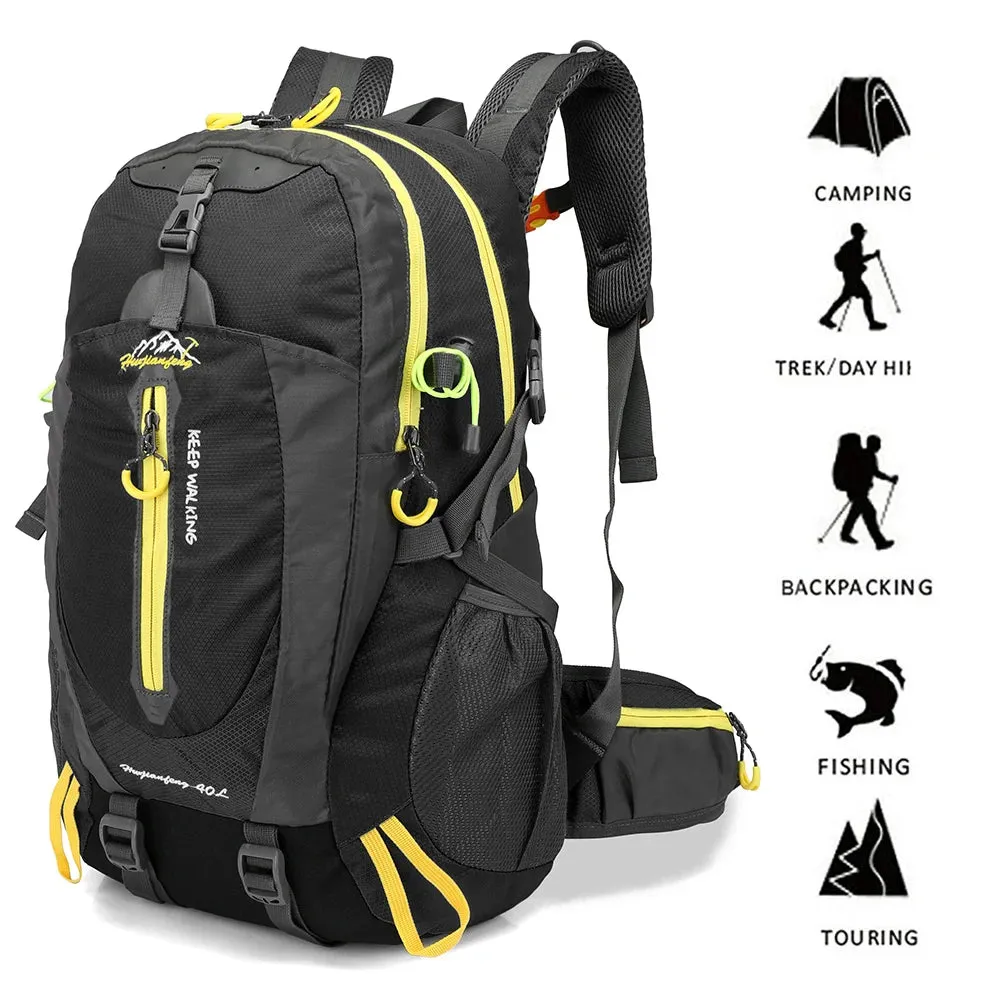 40L Outdoor Sports Bag Waterproof Climbing Backpack Rucksack Travel Backpack Camping Hiking Backpack Women Trekking Bag