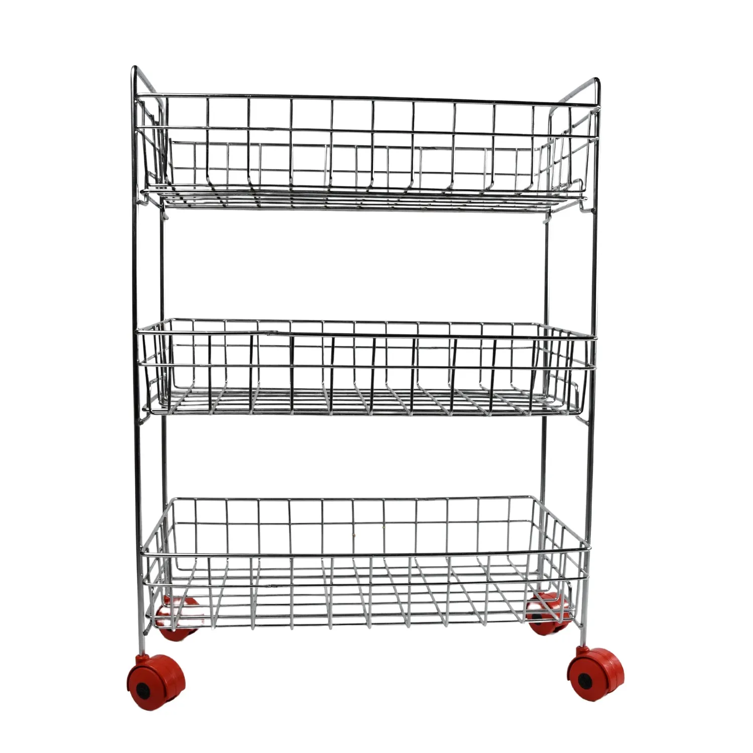 5360 Stainless Steel Fruit & Vegetable Stand Kitchen Trolley 3 TIER KITCHEN TROLLEY  /  Fruit Basket  /  Vegetable Stand for Storage  /  Onion potato rack for kitchen  /  Vegetable rack for kitchen