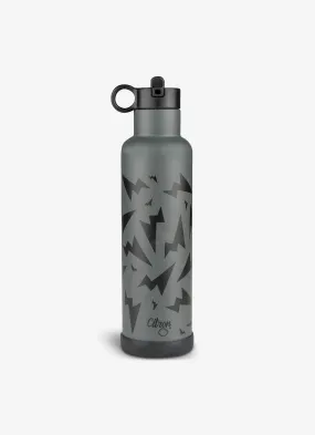 750ml Insulated Water Bottle Thunder Black