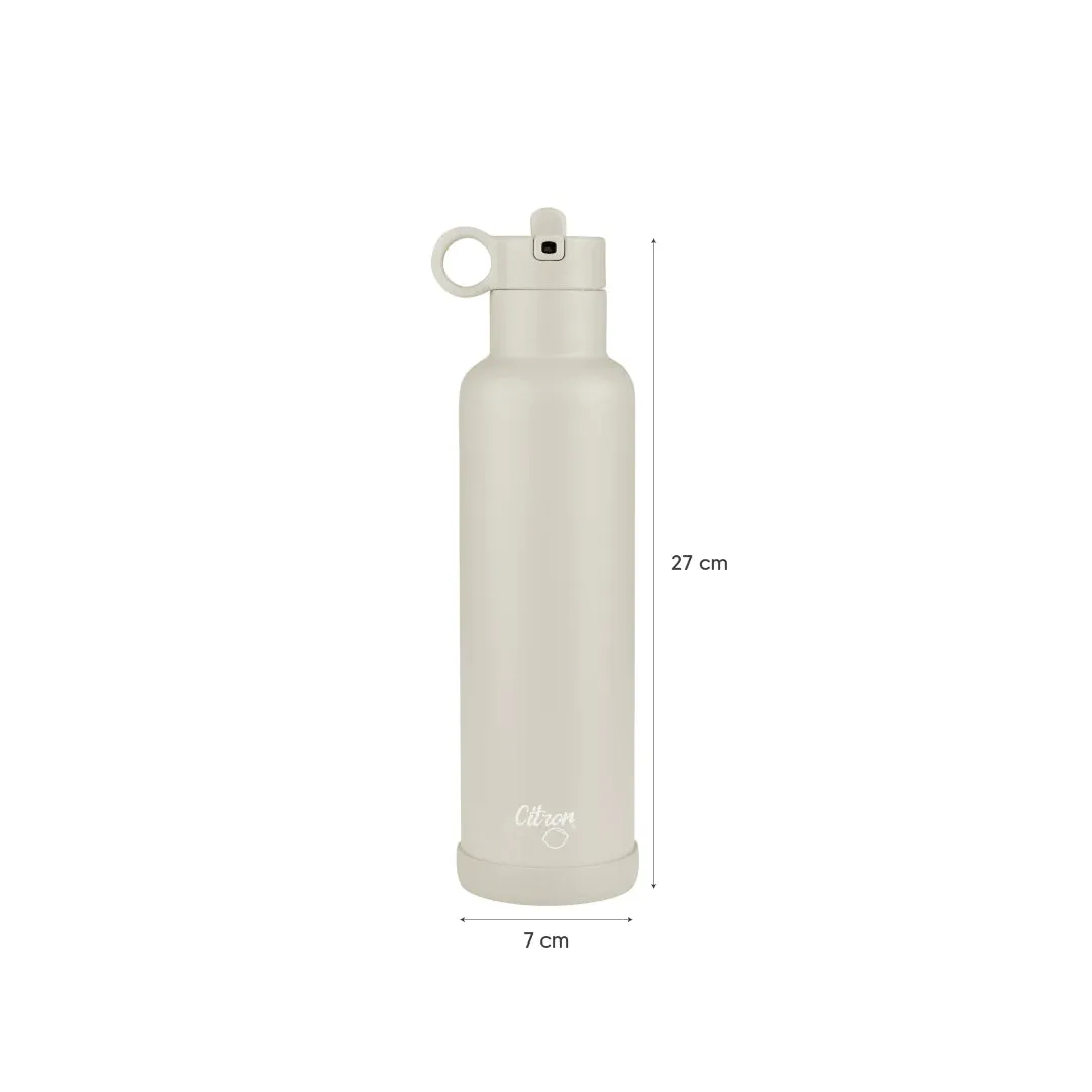 750ml Insulated Water Bottle Thunder Black