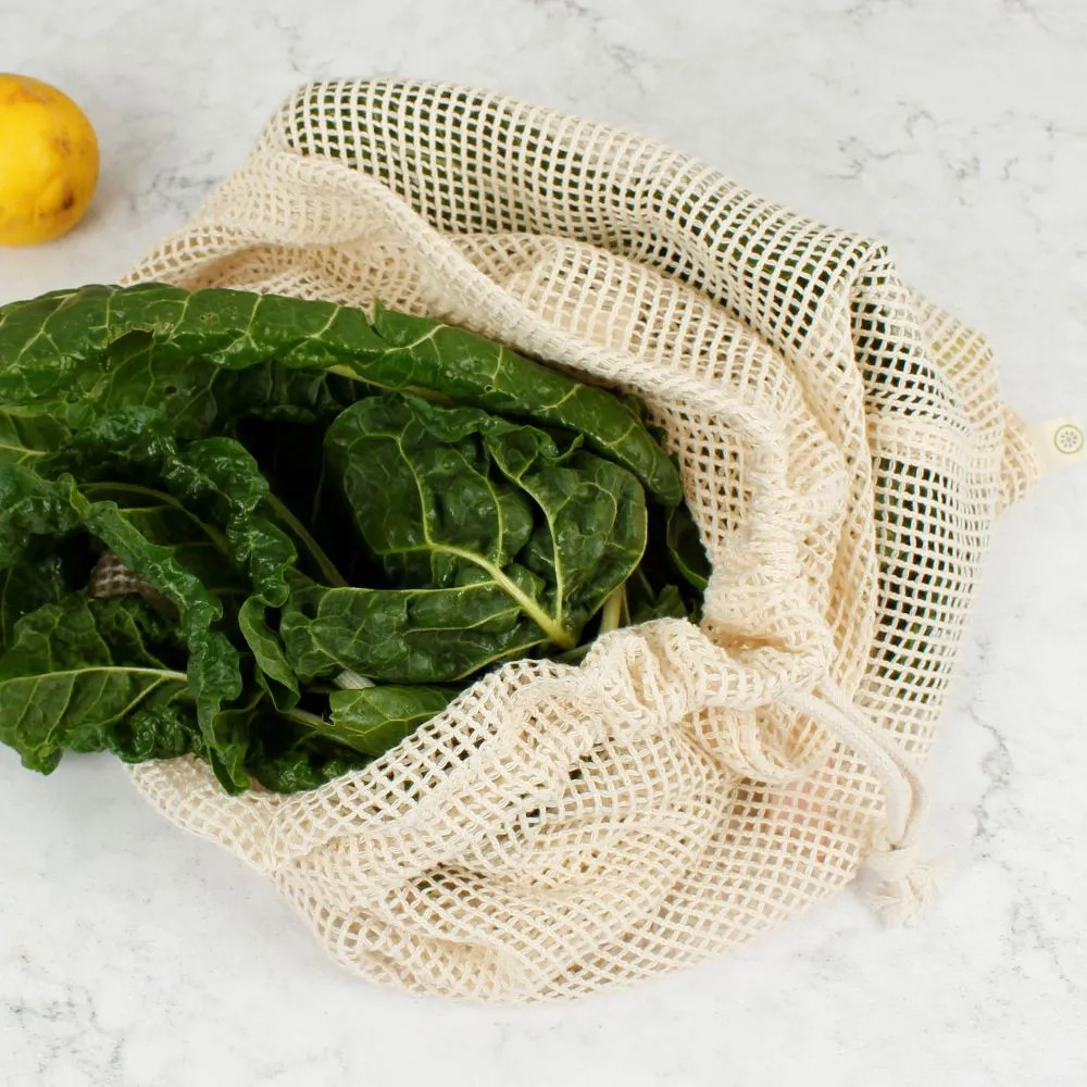 A Slice Of Green Organic Cotton Mesh Produce Bag - Extra Large