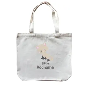 Adorable Cats Light Brown Cat with Black Legs Little Addname Canvas Bag