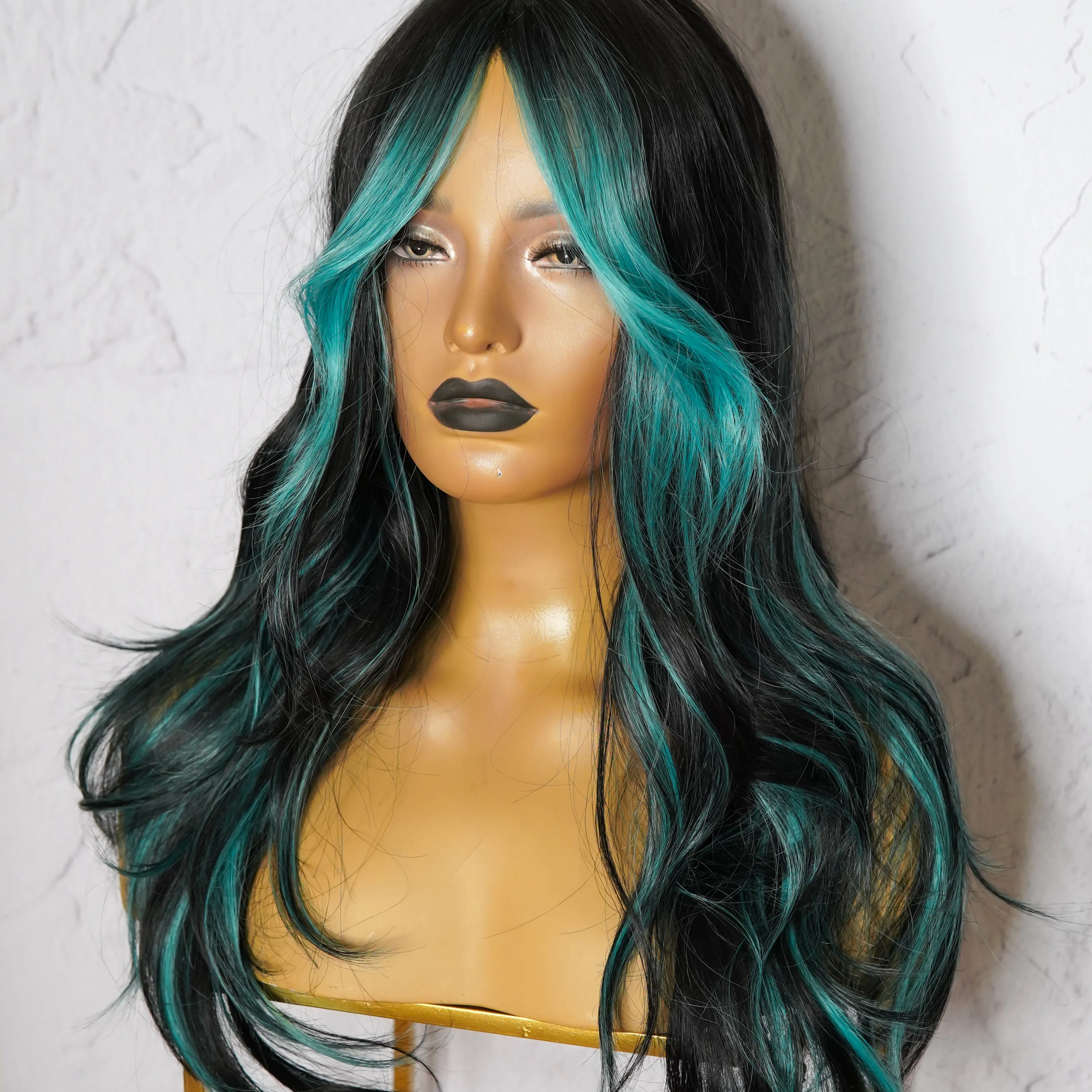 ALEXA Blue Fringe Wig