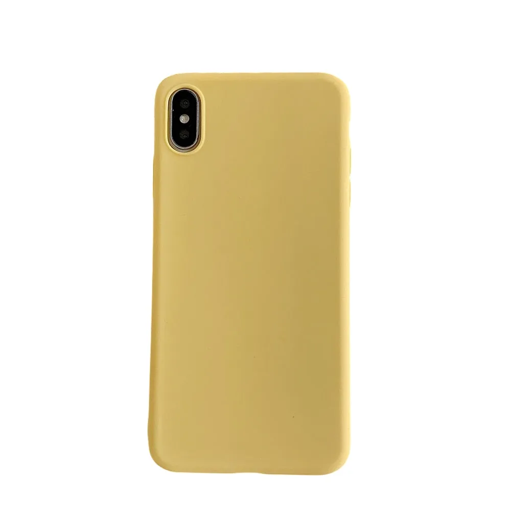 Anymob Yellow iPhone Silicone Case Cover Bag Shell