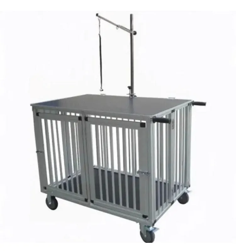 Auberon Superior 6061 Aluminium VetnPro Dog Show Trolley 2 Berth Double 2 Door with removable divider