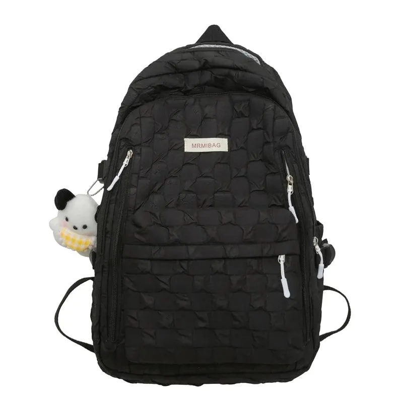 B3046 Women's Cool Backpack - High-Quality Nylon Multi Pocket Laptop Bag