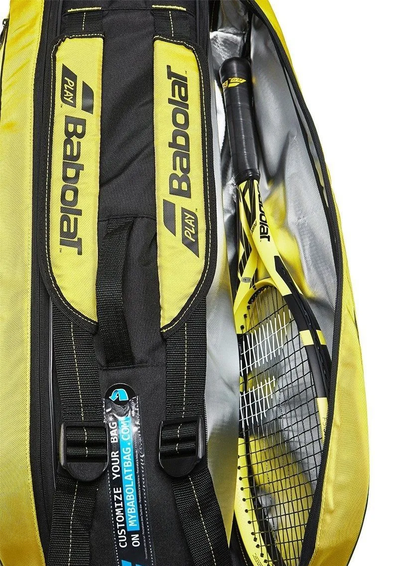 Babolat Racquet Bag RH X6 PURE AERO Yellow