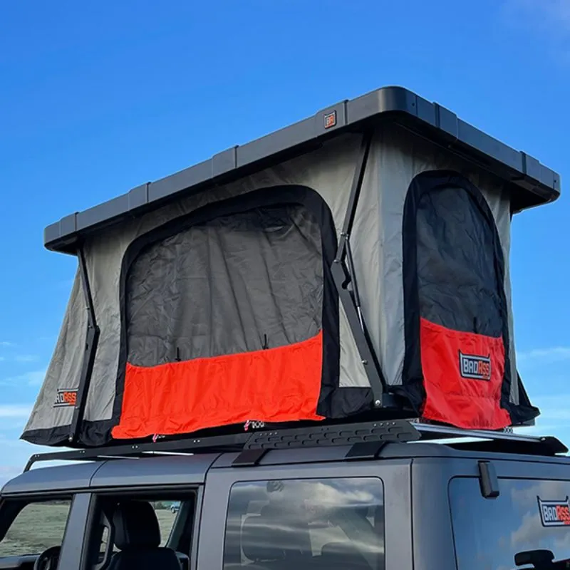 Badass Tents "RECON" Rooftop Tent (Universal Fit) - Onyx Utility Black PRE-ASSEMBLED