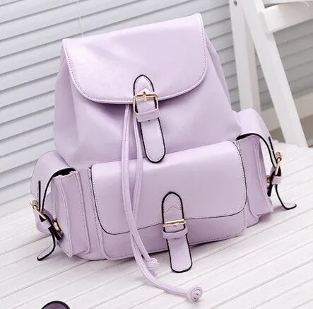 bag brand new fashion PU leather travel women backpack College school bag female mochila feminina bolsos de mujer