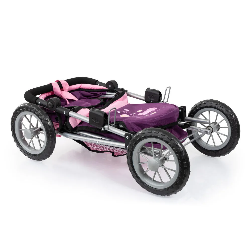 Bayer Design Dolls: Trendy Pram - Purple & Pink