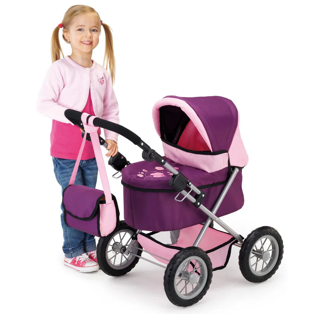 Bayer Design Dolls: Trendy Pram - Purple & Pink