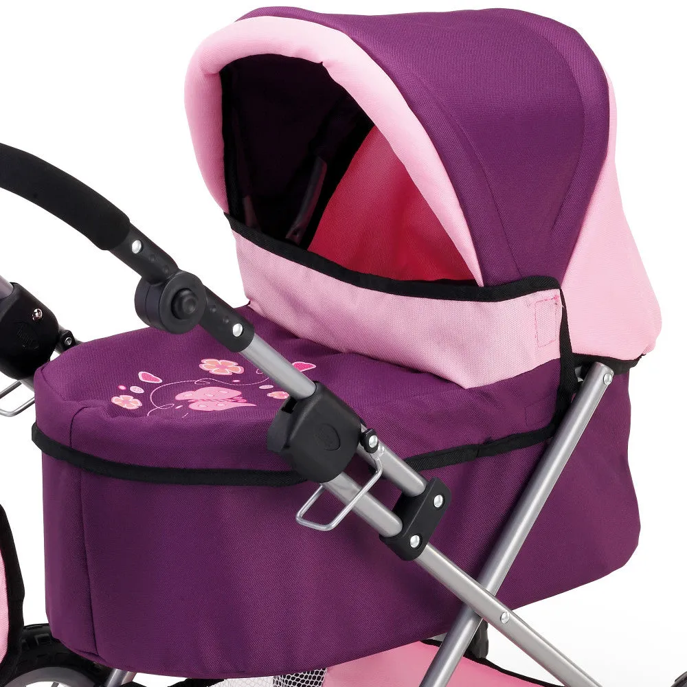 Bayer Design Dolls: Trendy Pram - Purple & Pink