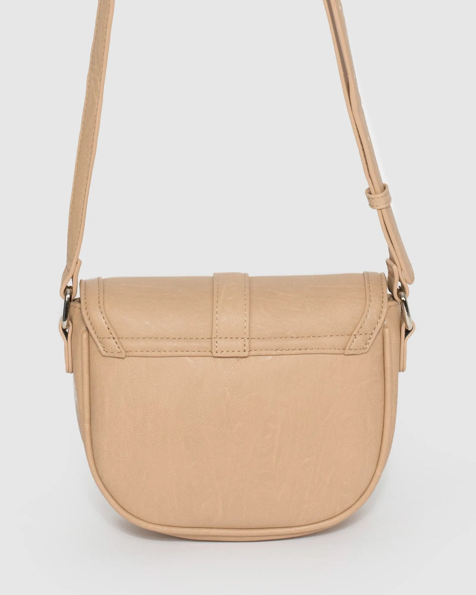 Beige Chrissy Saddle Bag