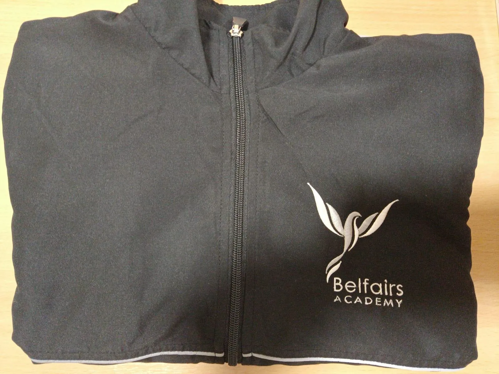 Belfairs Academy Black Tracksuit Top with School Logo