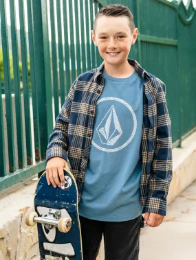 Big Boys Circle Stone Short Sleeve Tee - Indigo Ridge