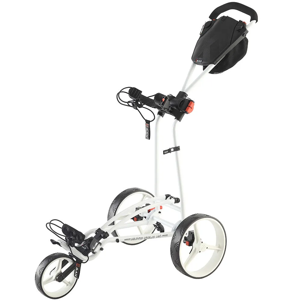 Big Max Autofold FF 3-Wheel Push Trolley - White