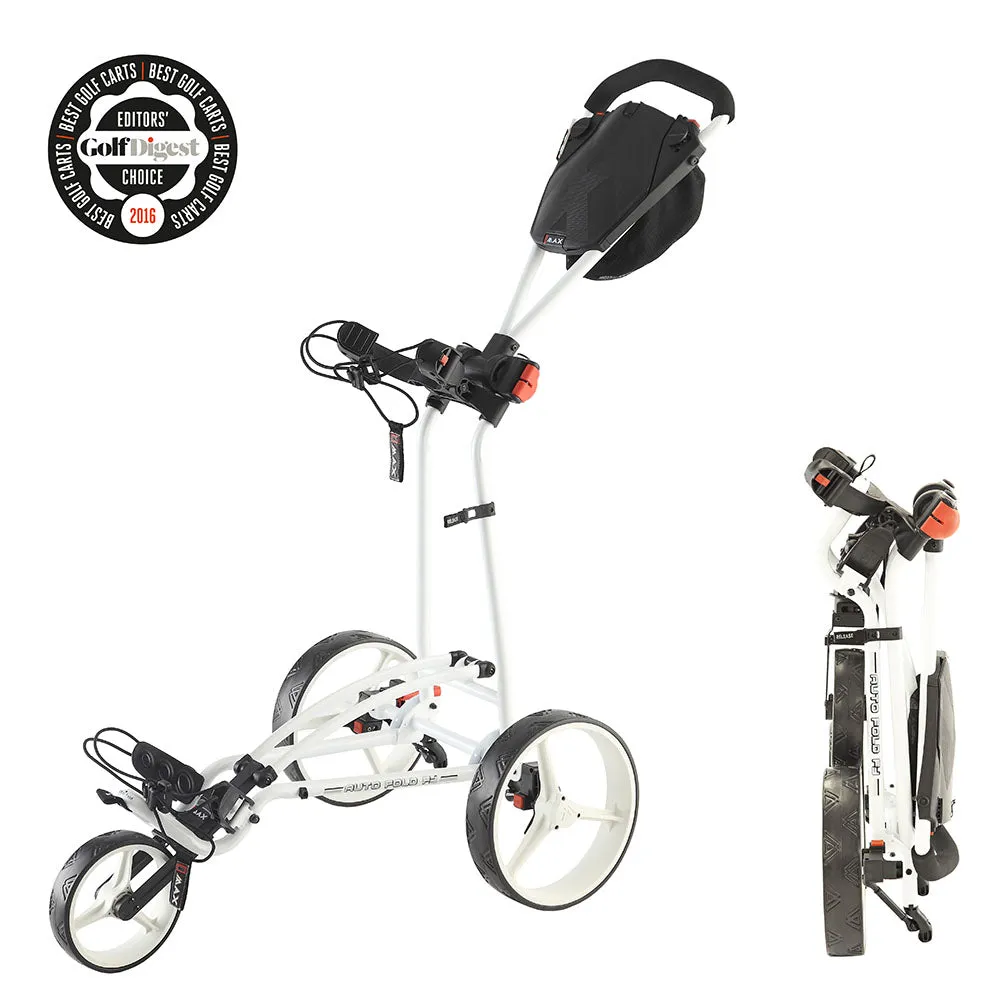 Big Max Autofold FF 3-Wheel Push Trolley - White