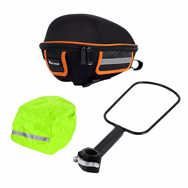 Bike Rear Rack Bag With Waterproof Rain Cover Quick Release Bicycle Trunk Bag For MTB Cruisers Bike Cycling Travel