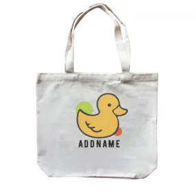 Birthday Rubber Ducky Addname Canvas Bag