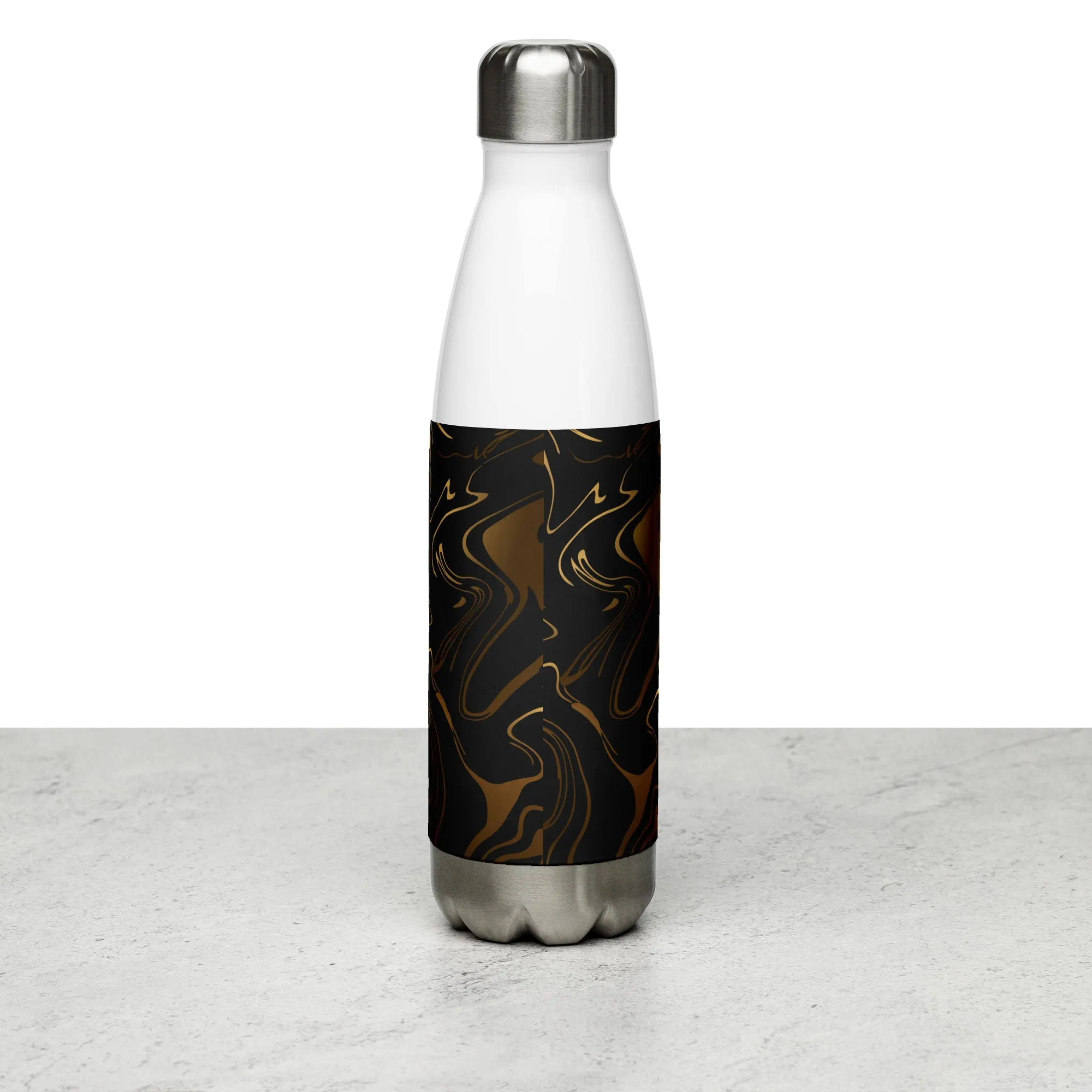 Black & Gold Water Bottle