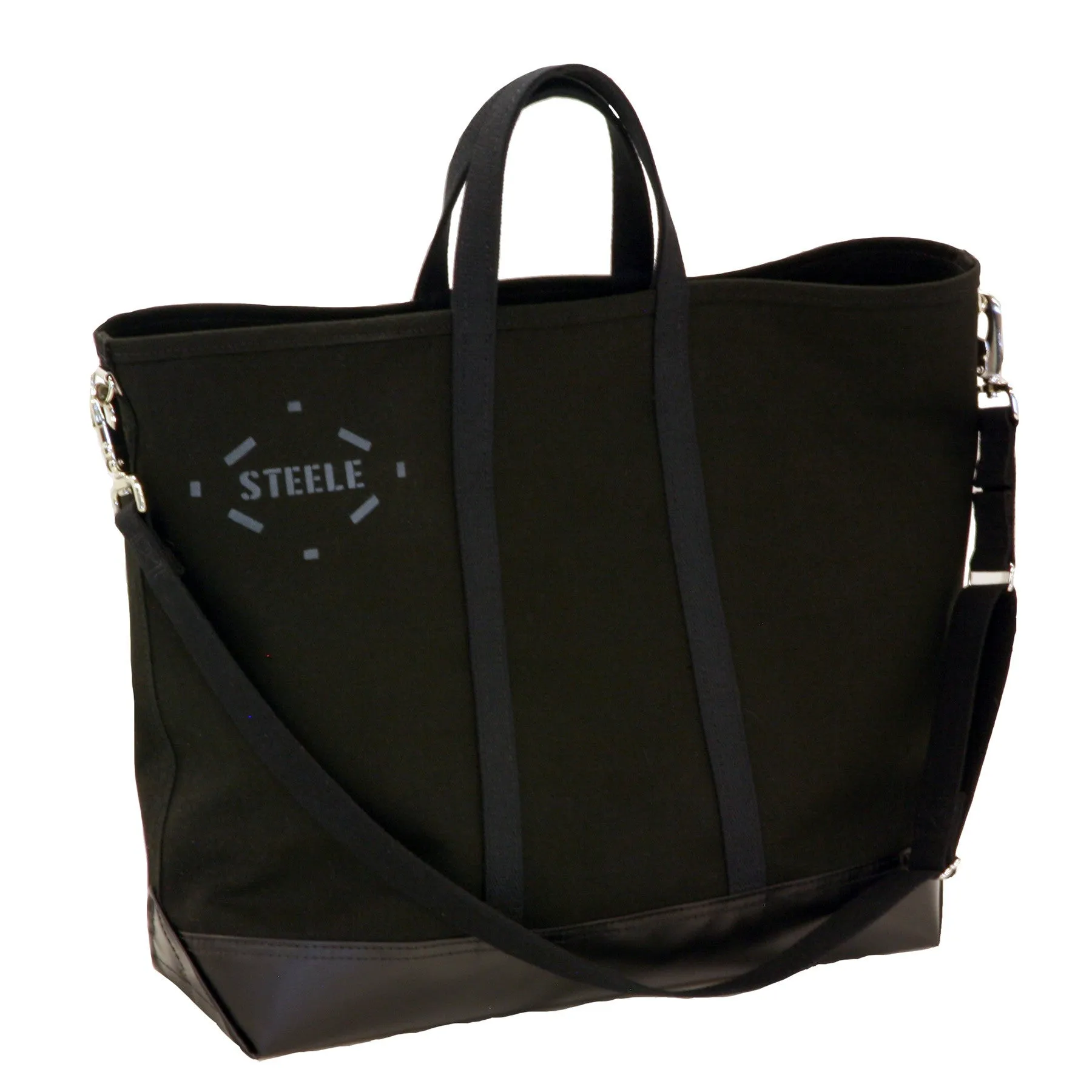 Black Canvas Tote Bag - Medium