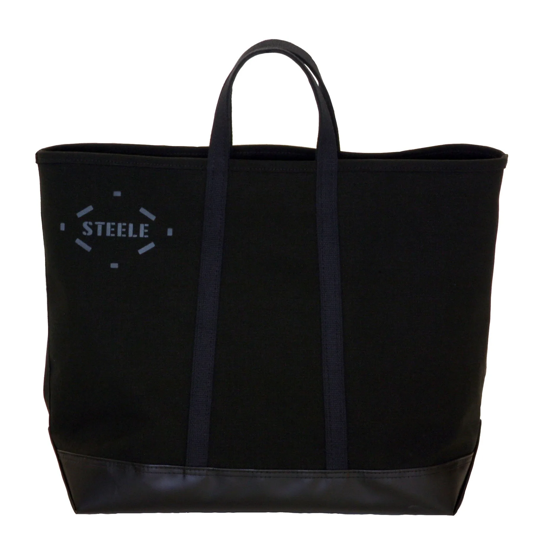 Black Canvas Tote Bag - Medium