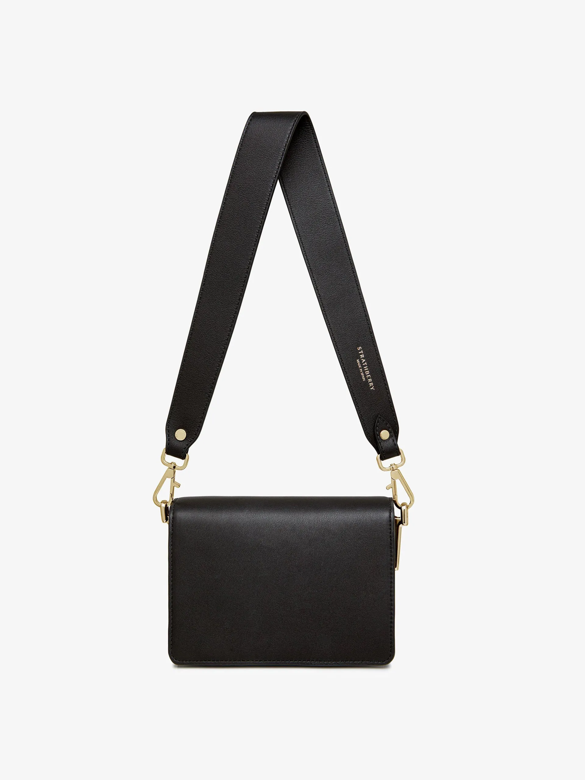 Black East/West mini multi strap bag