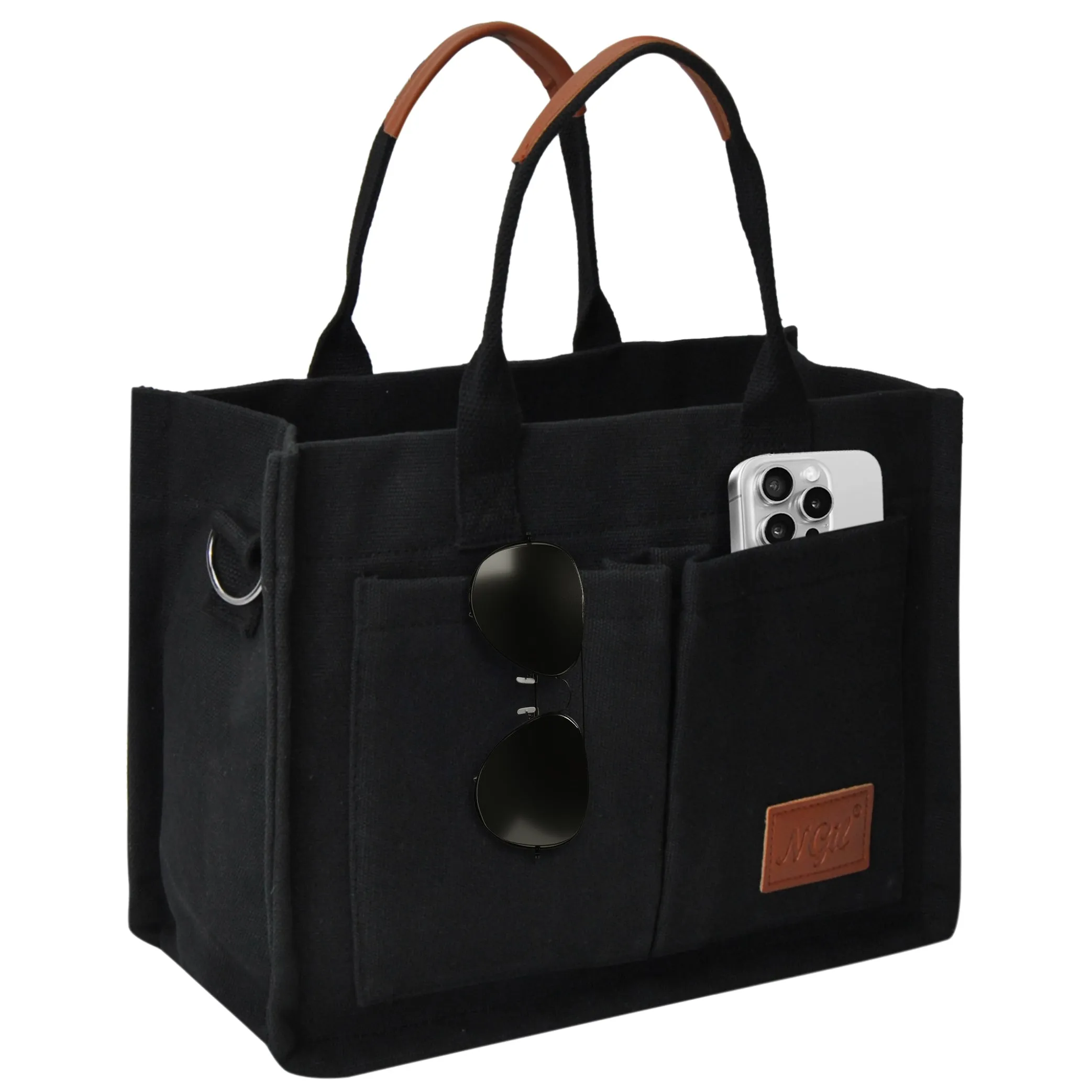 Black NGIL Large Canvas Tote Bag