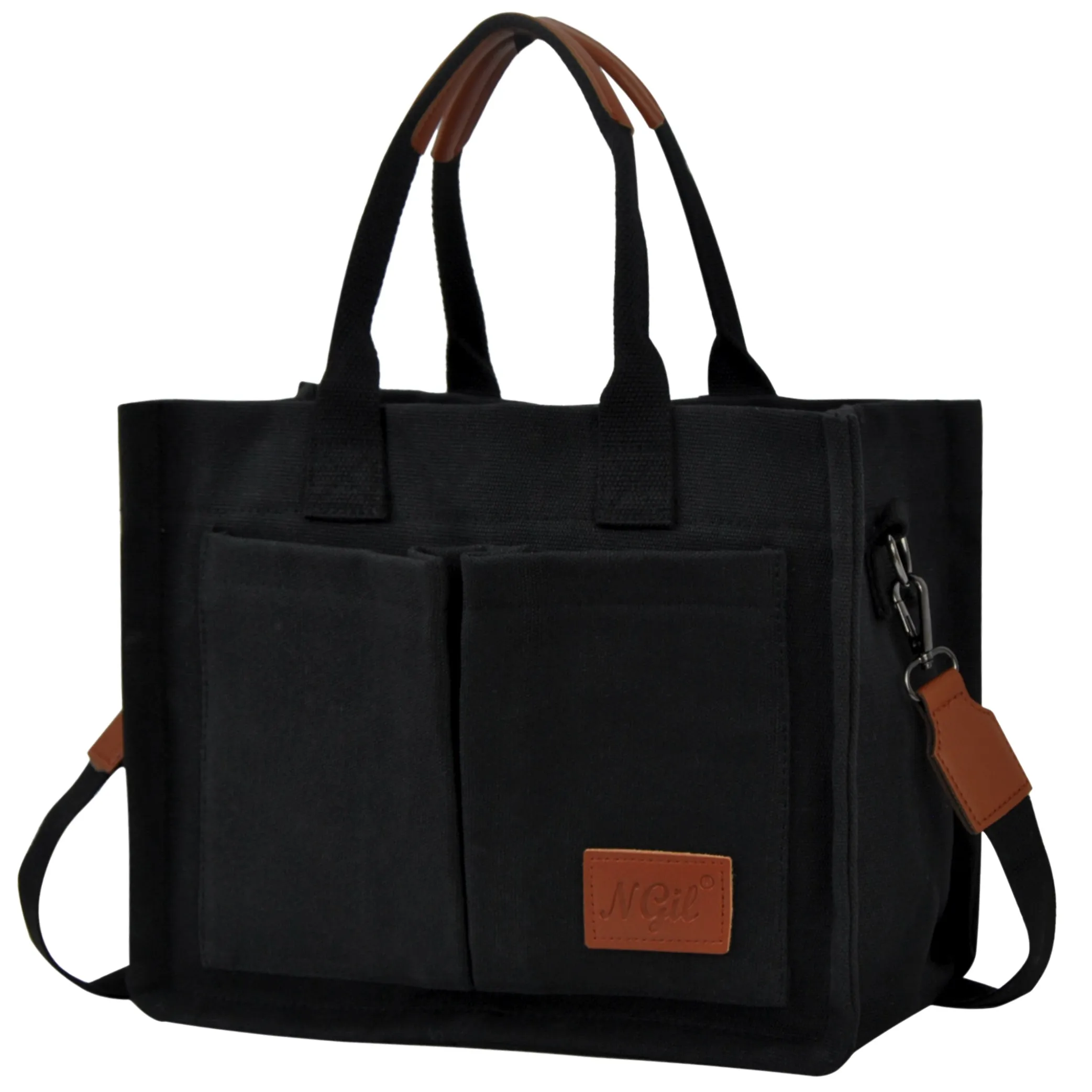 Black NGIL Large Canvas Tote Bag