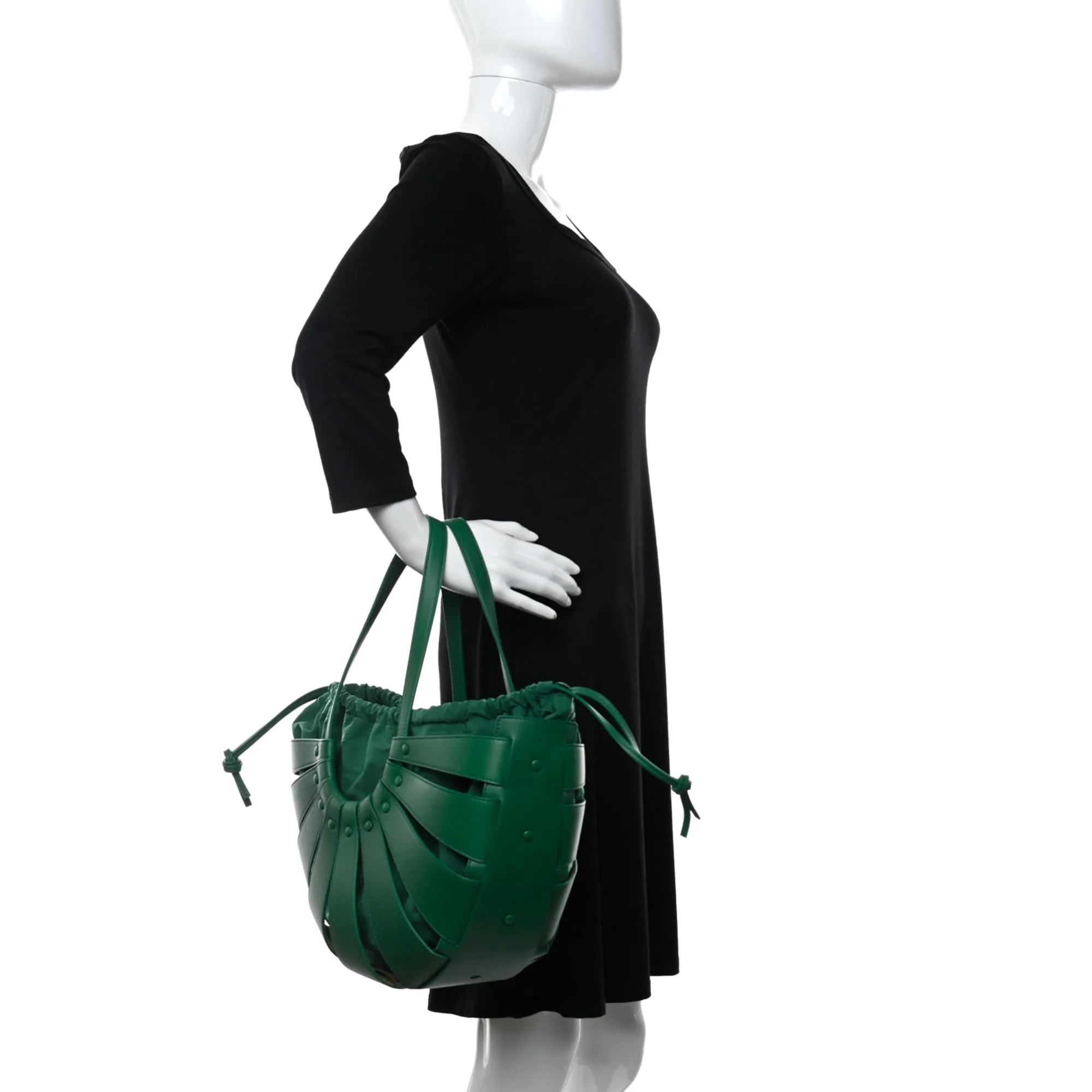 Bottega Veneta The Shell Bag Racing Green French Calfskin