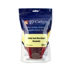 Bottle Seal Wax Beads - Burgundy (1 lb)