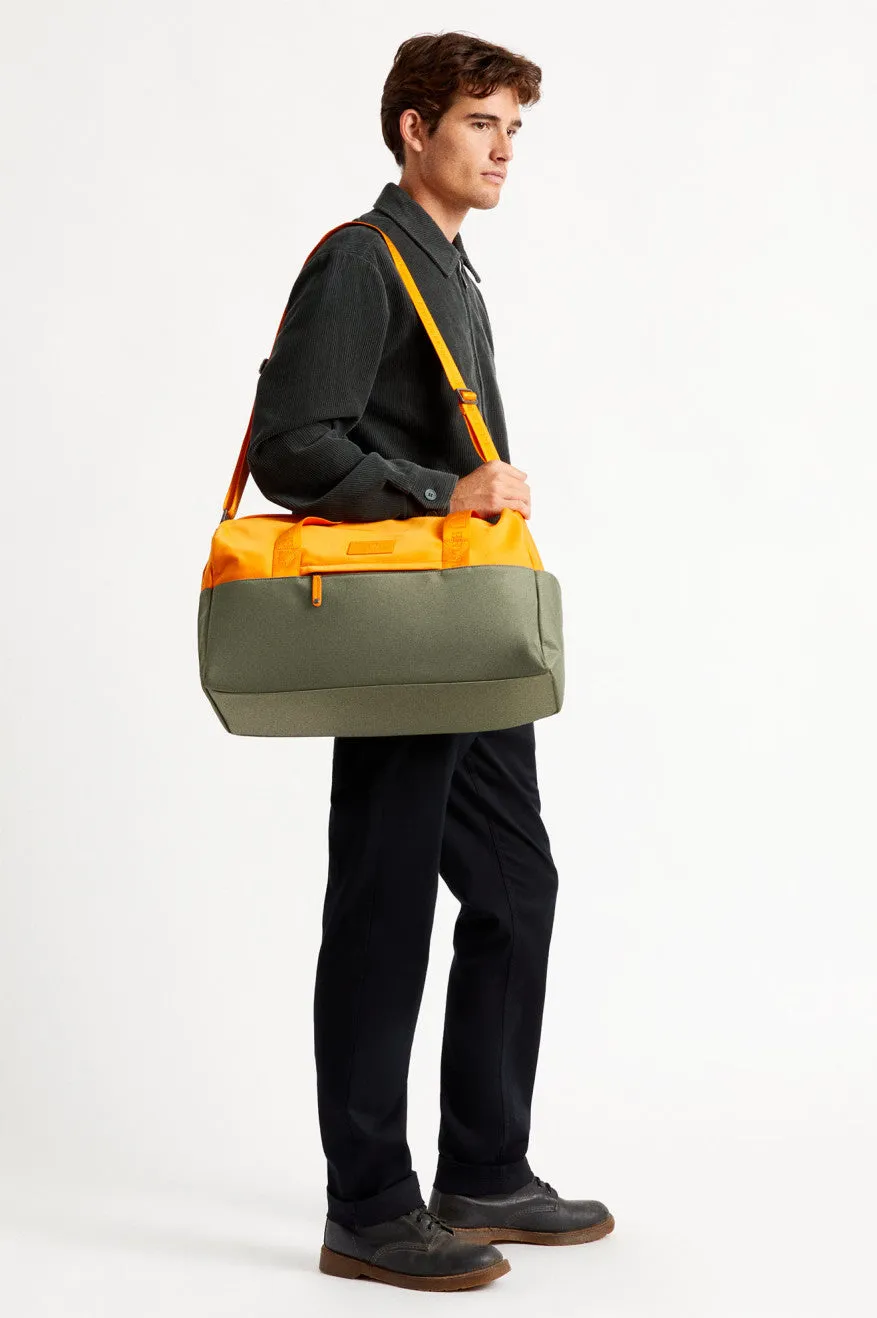 Brixton x Vessel Weekender - Orange/Olive