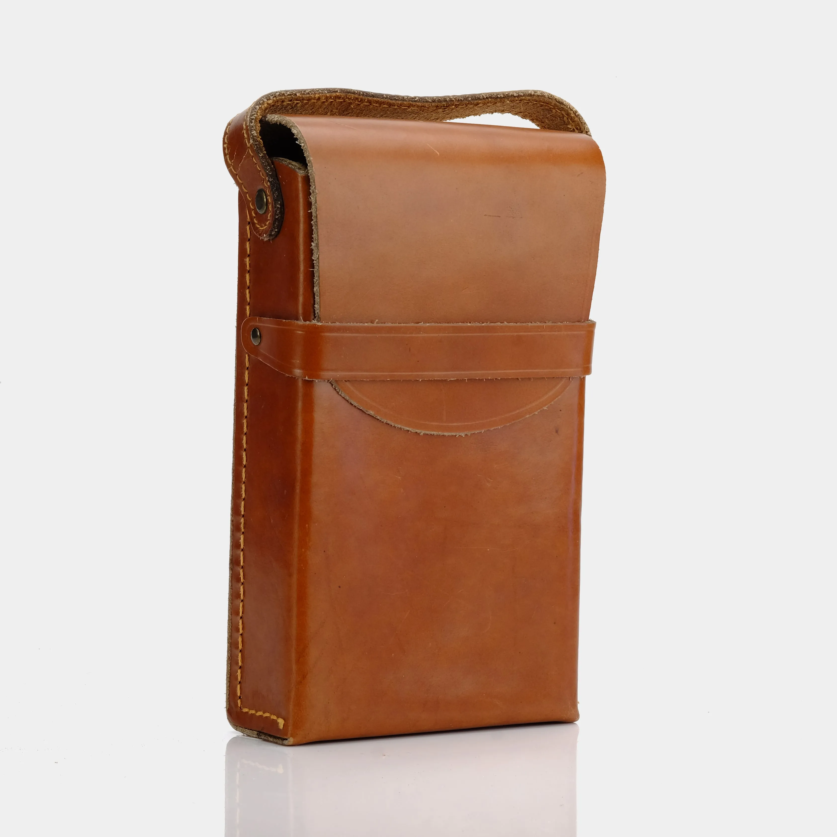 Brown Leather Folding Instant Camera Case