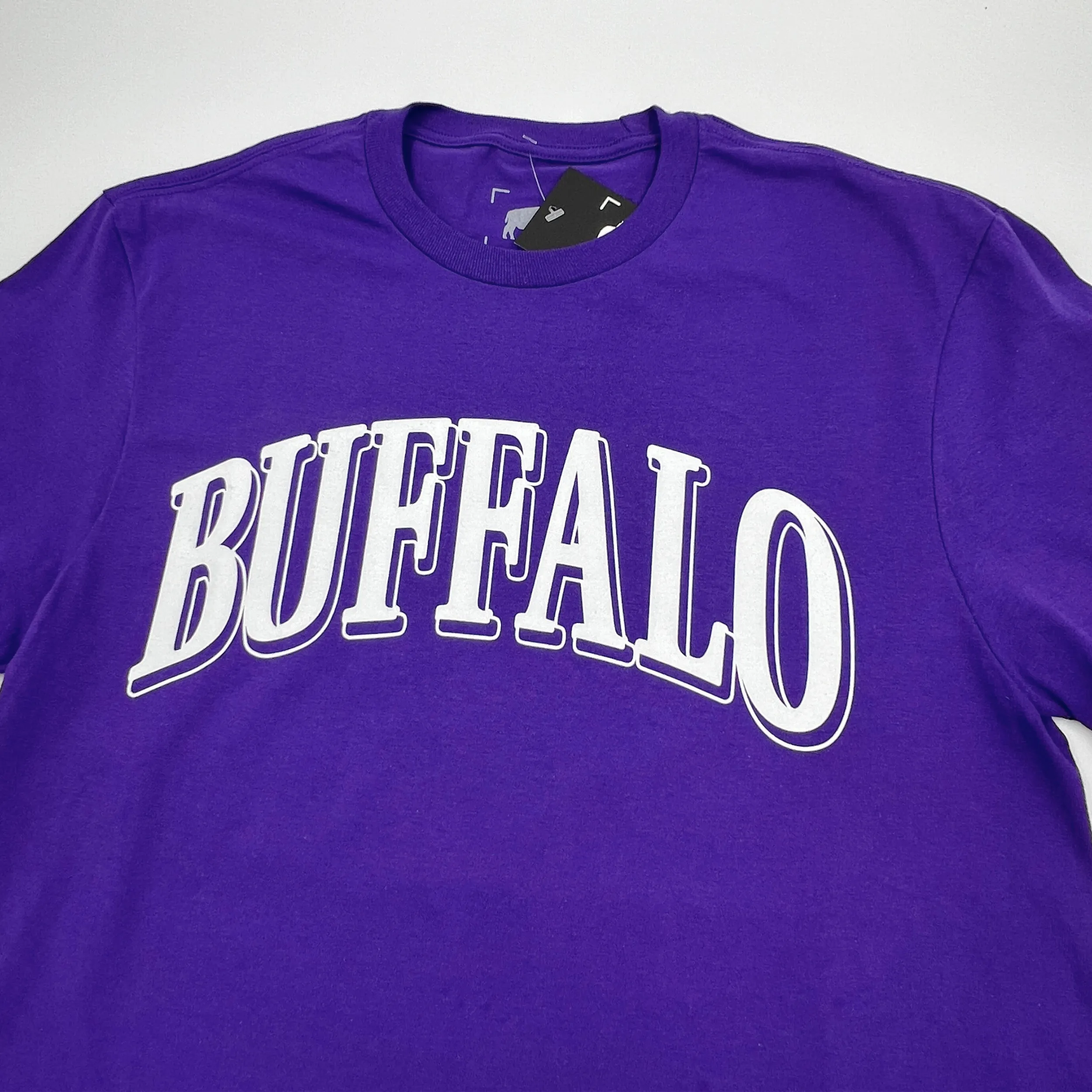 Buffalo Collegiate Style Purple Short Sleeve Shirt