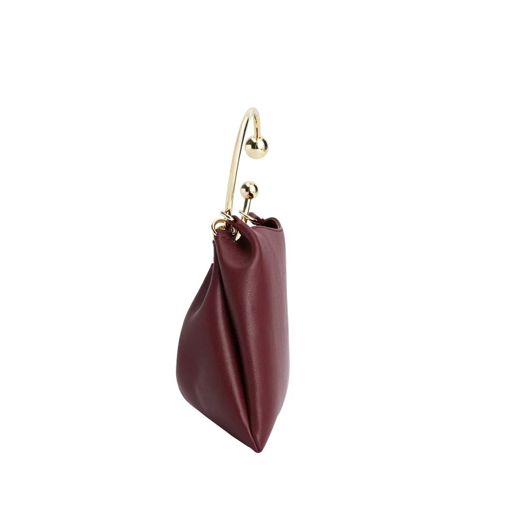 Burgundy Ring Handle Bag (Low Stock)