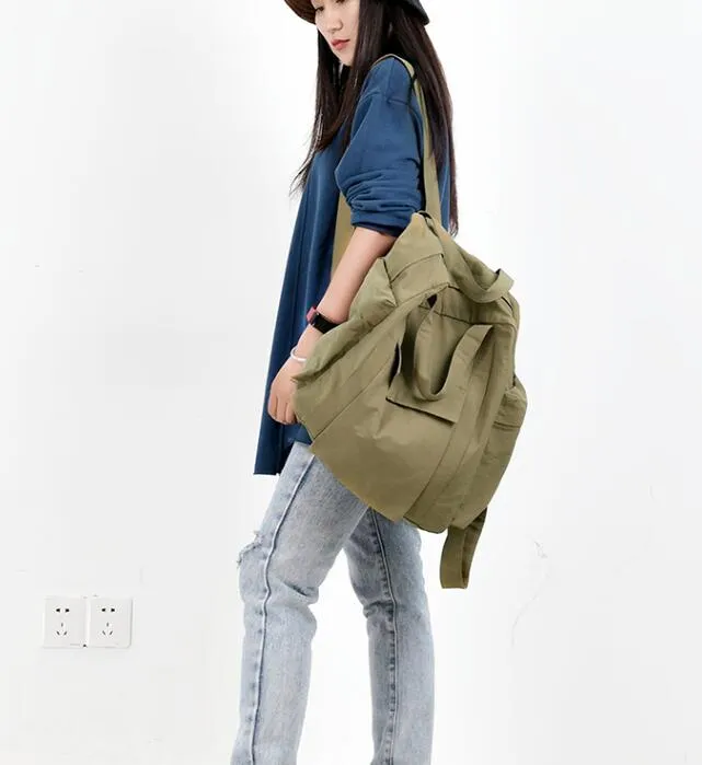 Casual Large Backpack Women Handbag Bag Shoulder Tote Bag Simple Design