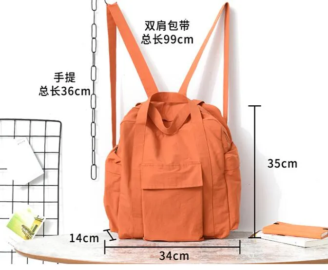 Casual Large Backpack Women Handbag Bag Shoulder Tote Bag Simple Design