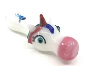 Chameleon Glass Unicorn Pipe