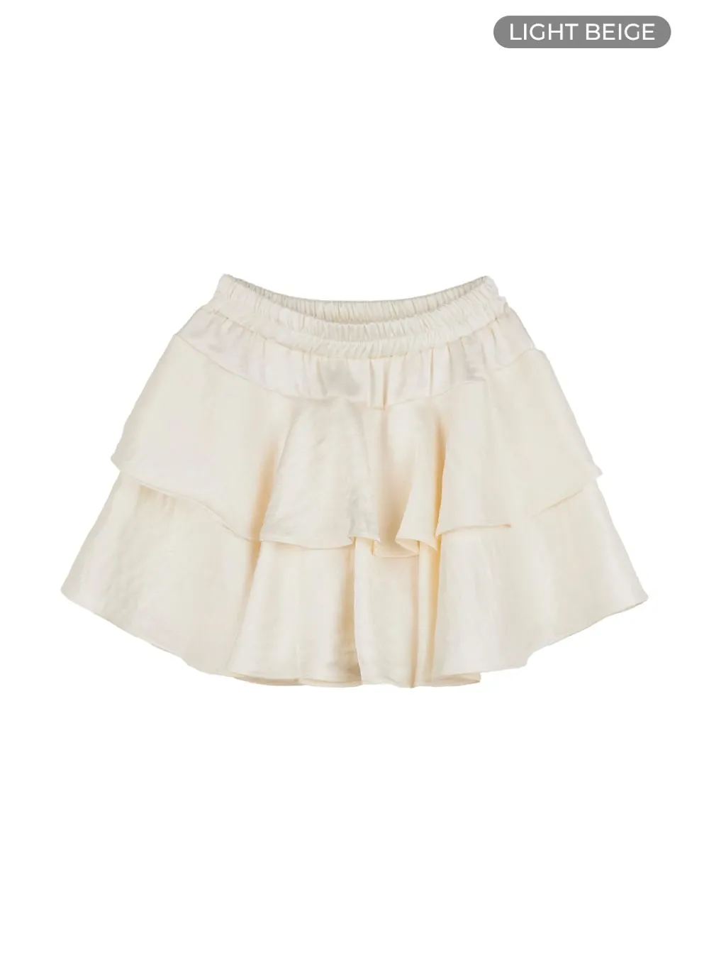 Chic Solid Mini Skirt OS416