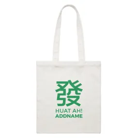 Chinese New Year Huat Ah with Name Stamp Accessories Canvas Bag