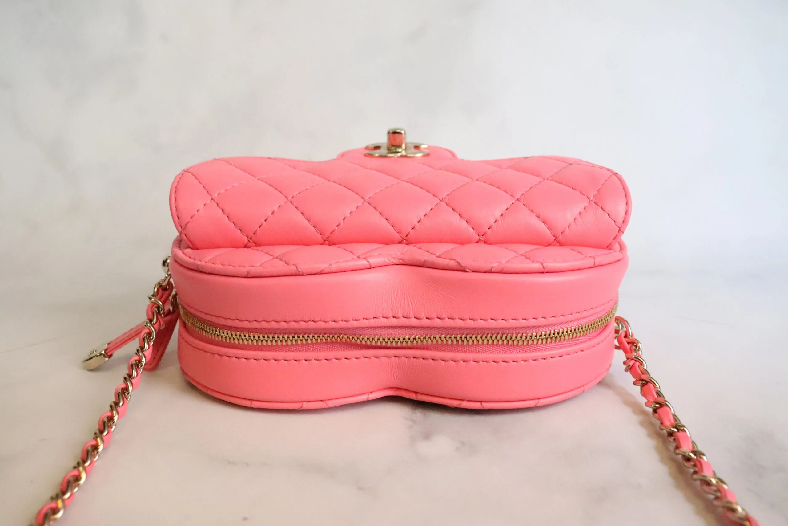 CHLMini Heart Bag Coral PiNike For Women 7in/18cm AS3191 B07958 NH621