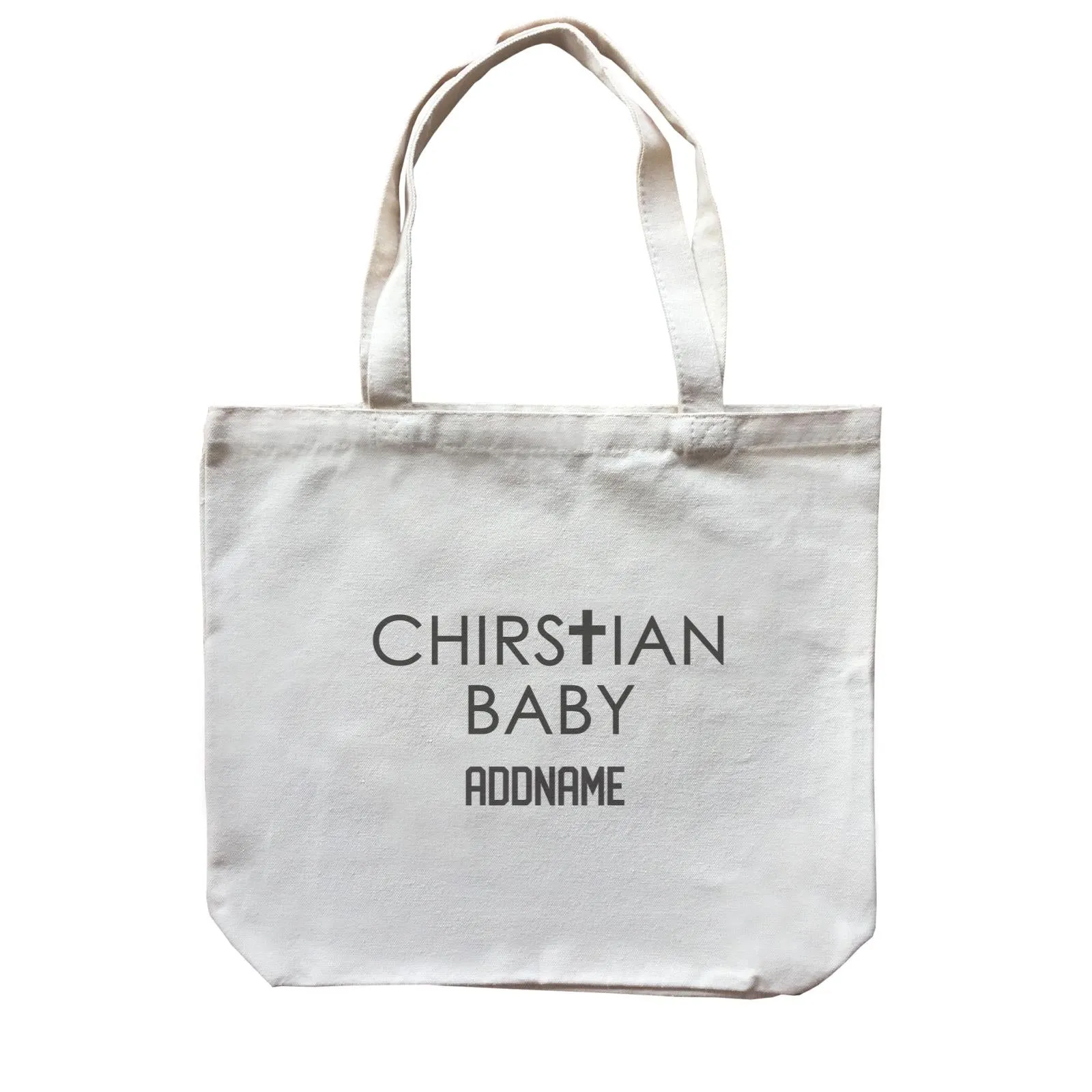 Christian Baby Christian Baby with Cross Addname Accessories Canvas Bag