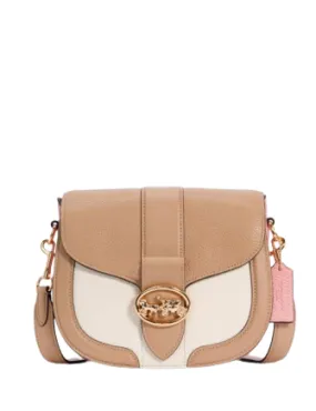 Coach Georgie Saddle Bag In Colorblock