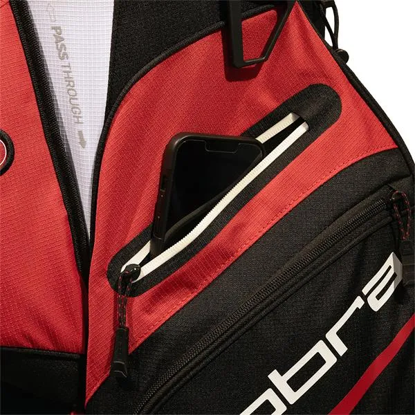 Cobra Signature Cart Bag White - Red - Black