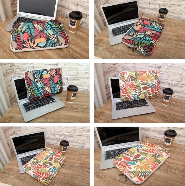 Colorful Leaf Notebook Sleeve Bag  Inch 15.6 Inch Computer Bag Laptop Bag