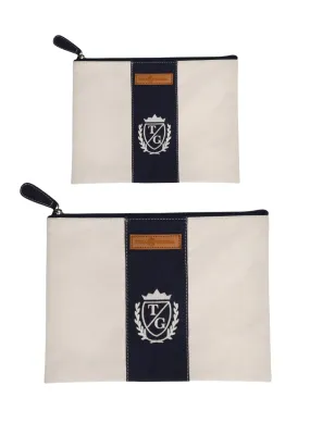 Copy of TG Travel Stripe Pouch Set-Navy